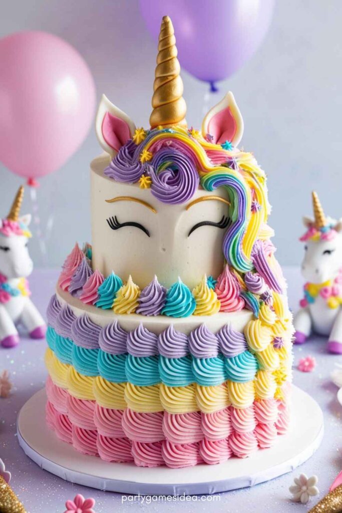 Unicorn-Themed Cake