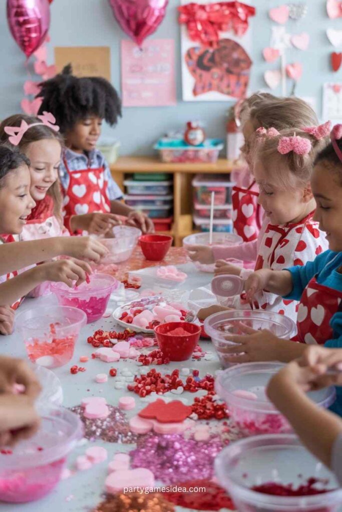 Valentine’s Day Slime Making