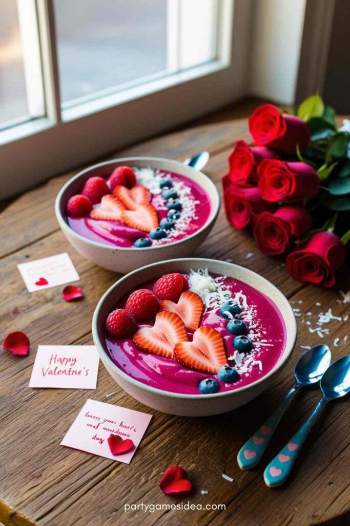 Valentine’s Day Smoothie Bowls