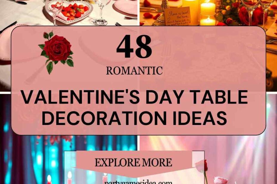 Valentine's Day Table Decoration Ideas