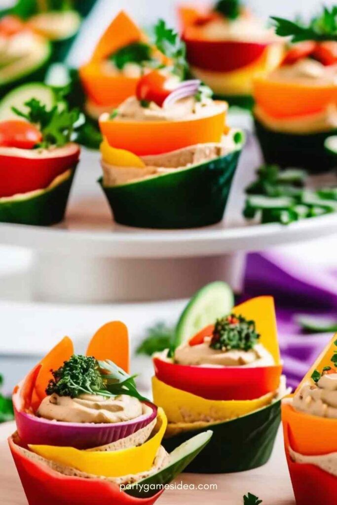 Veggie and Hummus Cups