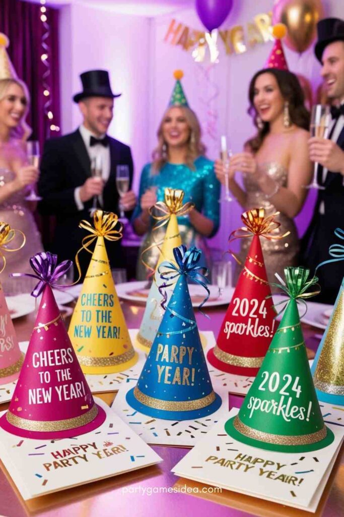 Whimsical Party Hat Cards