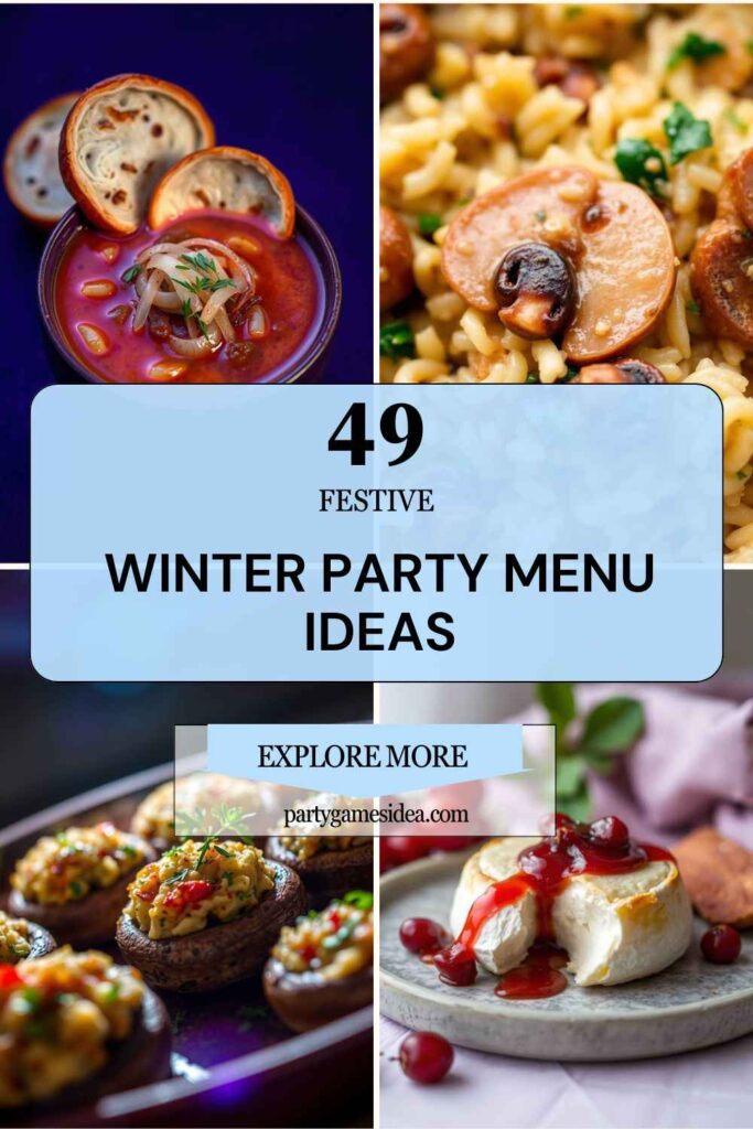 Winter Party Menu Ideas