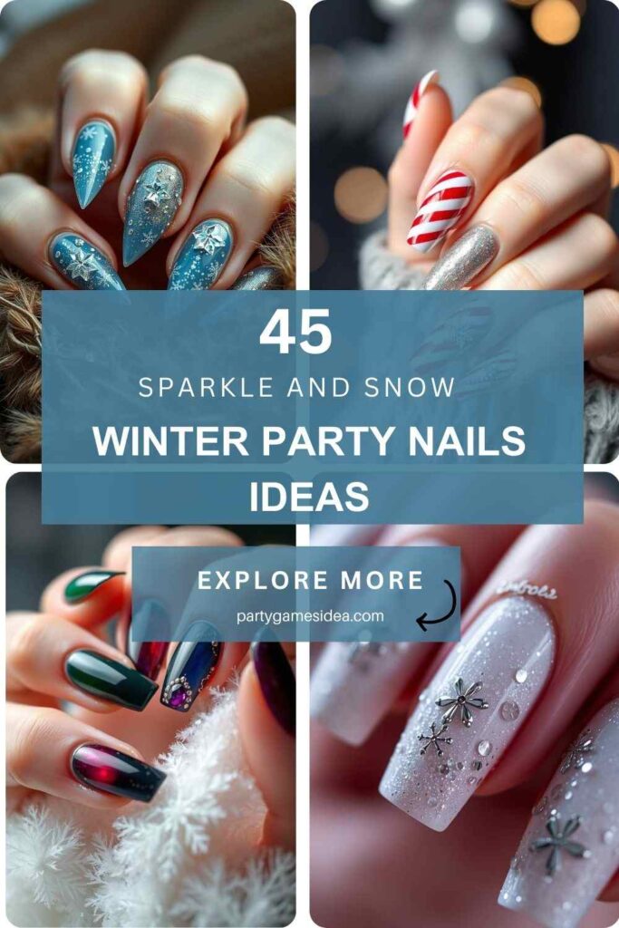 Winter Party Nails Ideas