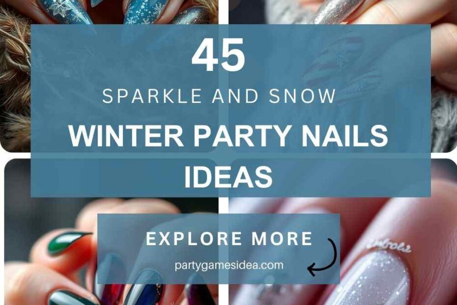 Winter Party Nails Ideas