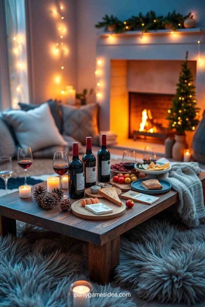 Winter Wine Picnic Indoors