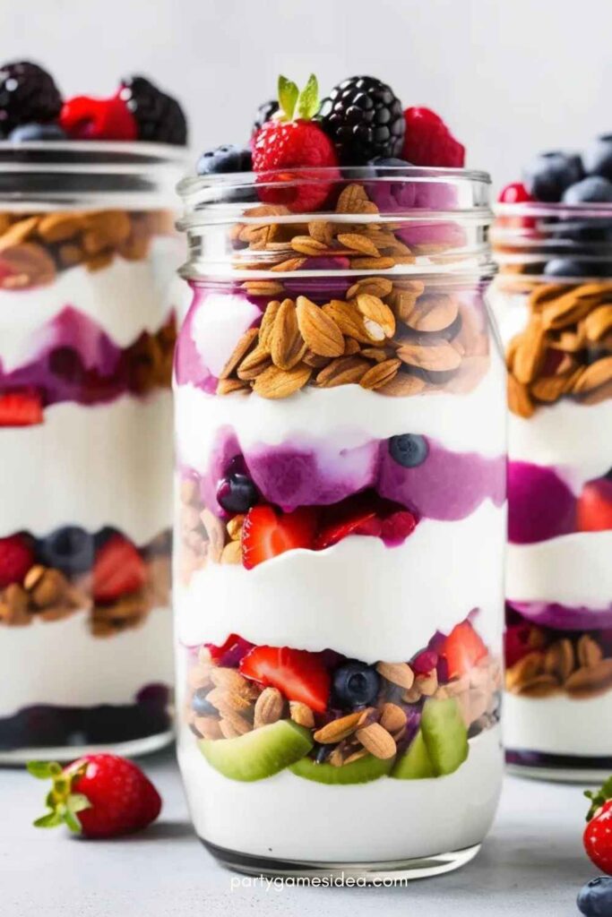 Yogurt Parfaits in Jars