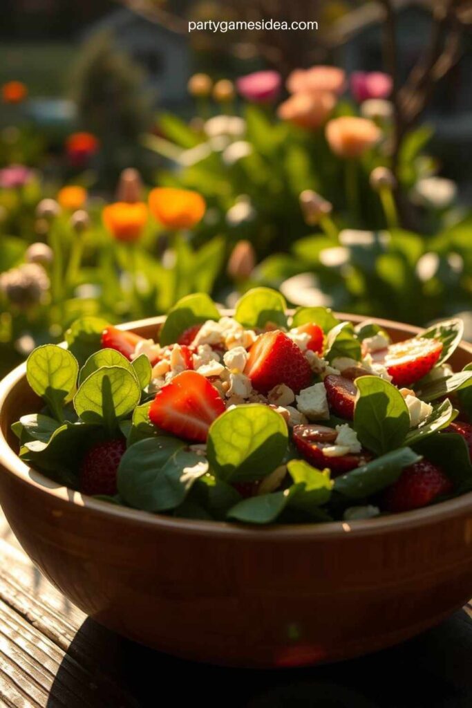 A Strawberry Spinach Salad