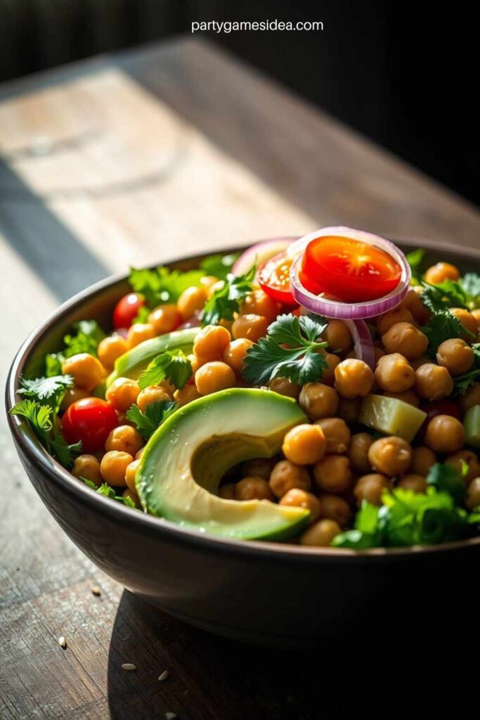 Avocado and Chickpea Salad