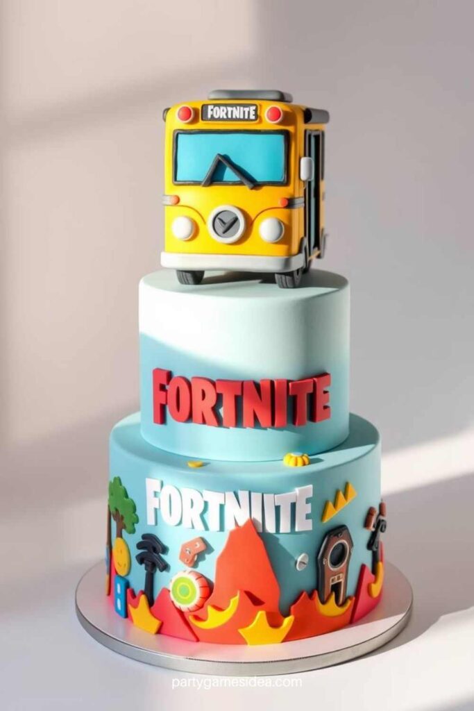 Battle Bus Cake