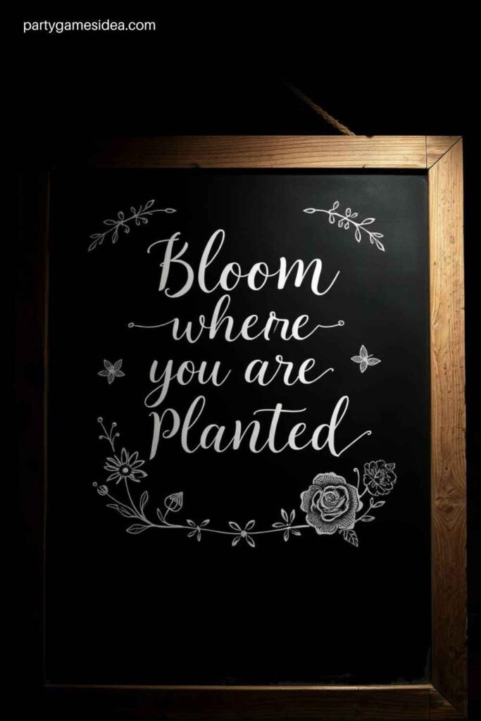 Bloom Where You Are Planted