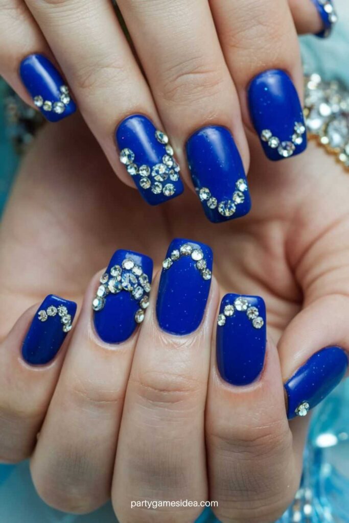 Blue with Rhinestones