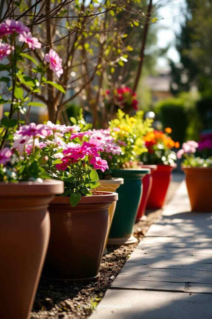 Bright Outdoor Planters