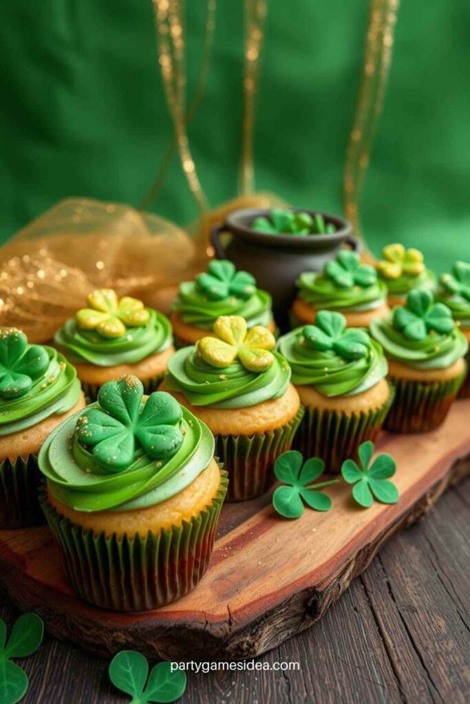 Clover Field Cupcakes