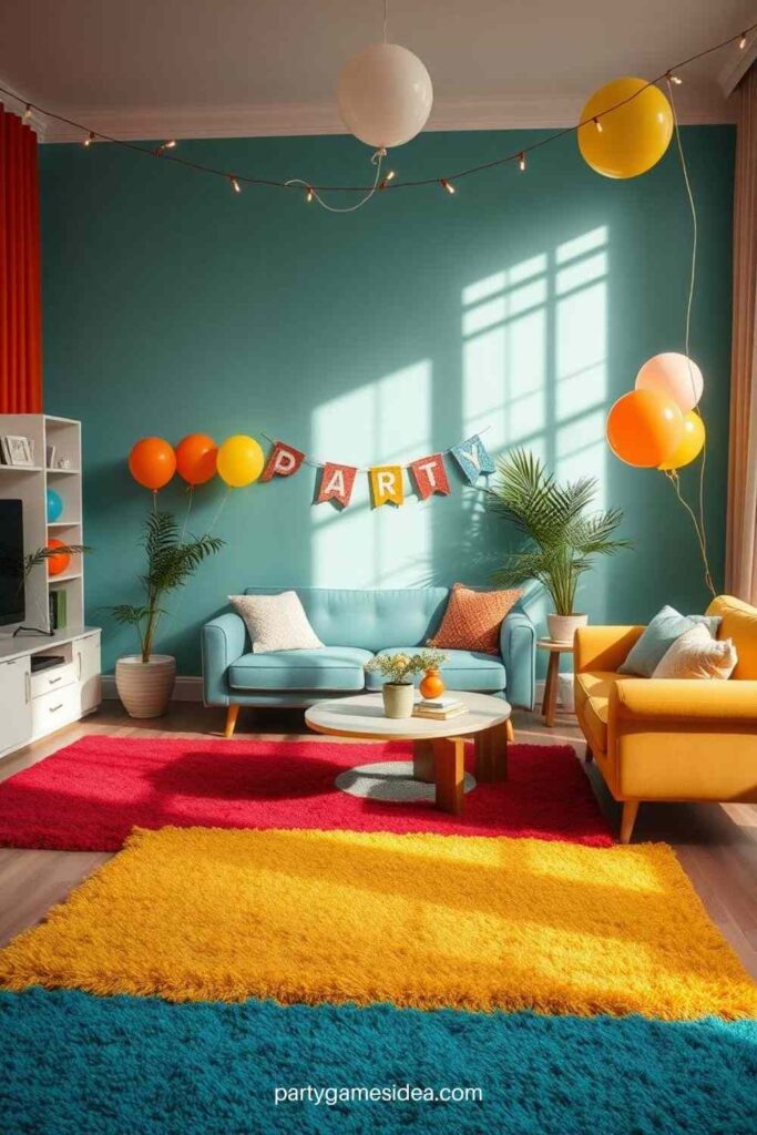 Colorful Party Rugs