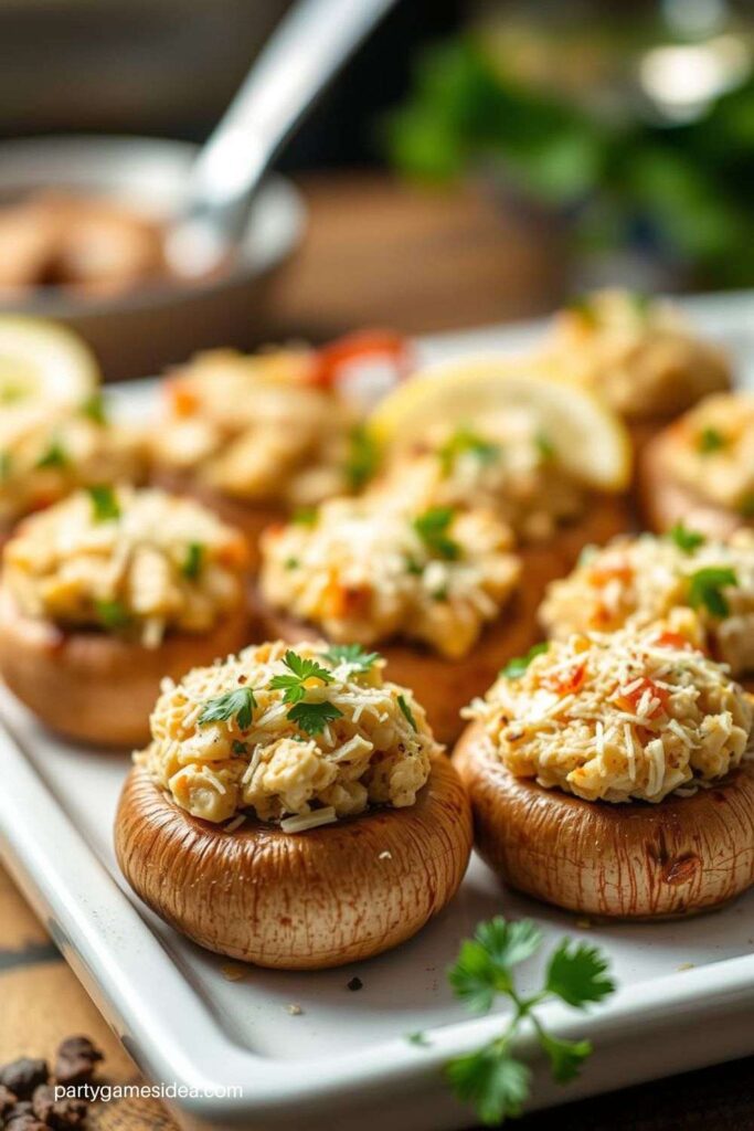 Crab-Stuffed Mushrooms