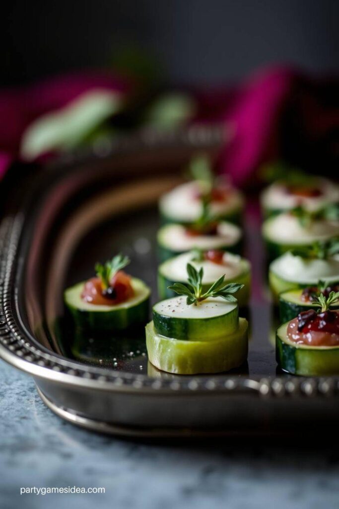 Cucumber Bites with Cream Cheese