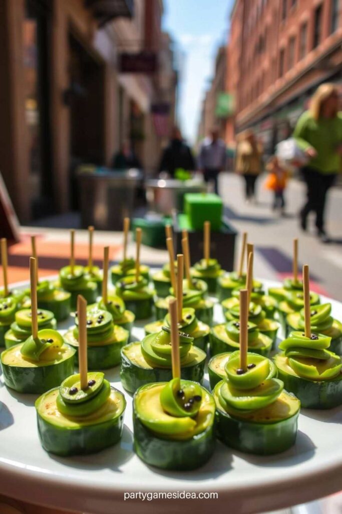 Cucumber and Avocado Bites