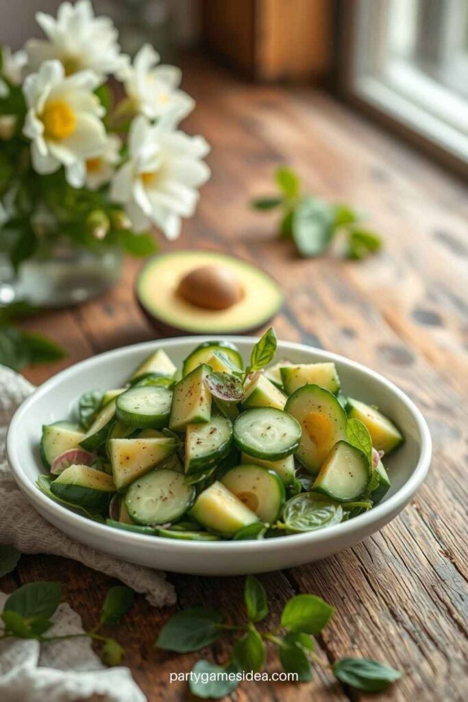 Cucumber and Avocado Salad