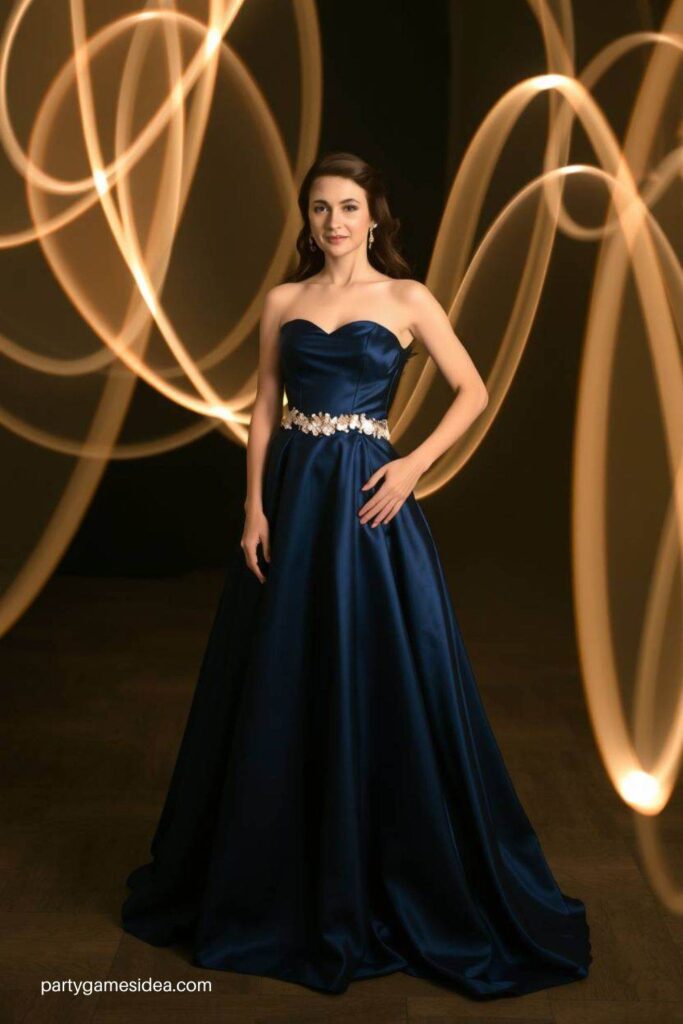 Elegant Floor-Length Gown