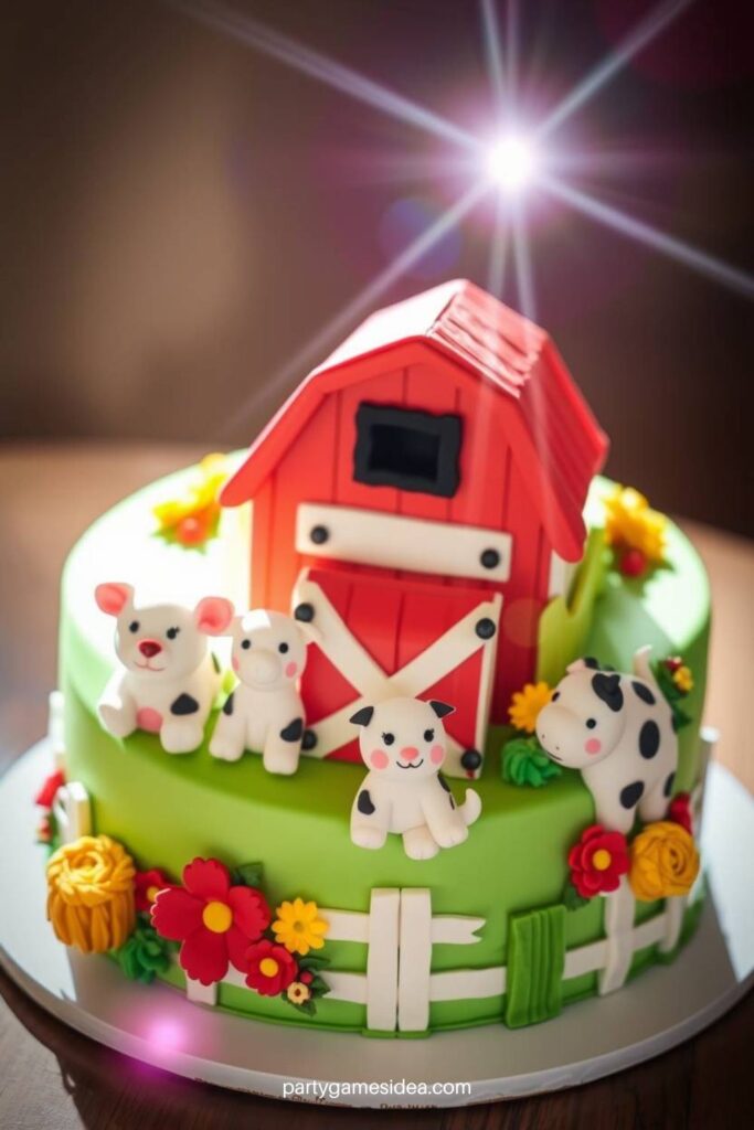 Farm Animal Cake