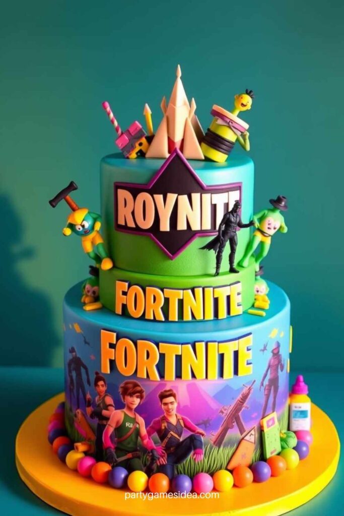 Fortnite Characters Cake