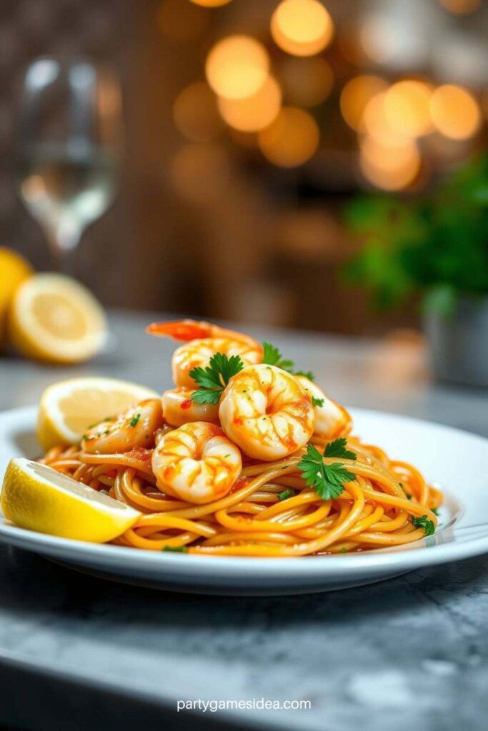 Garlic Butter Shrimp Pasta