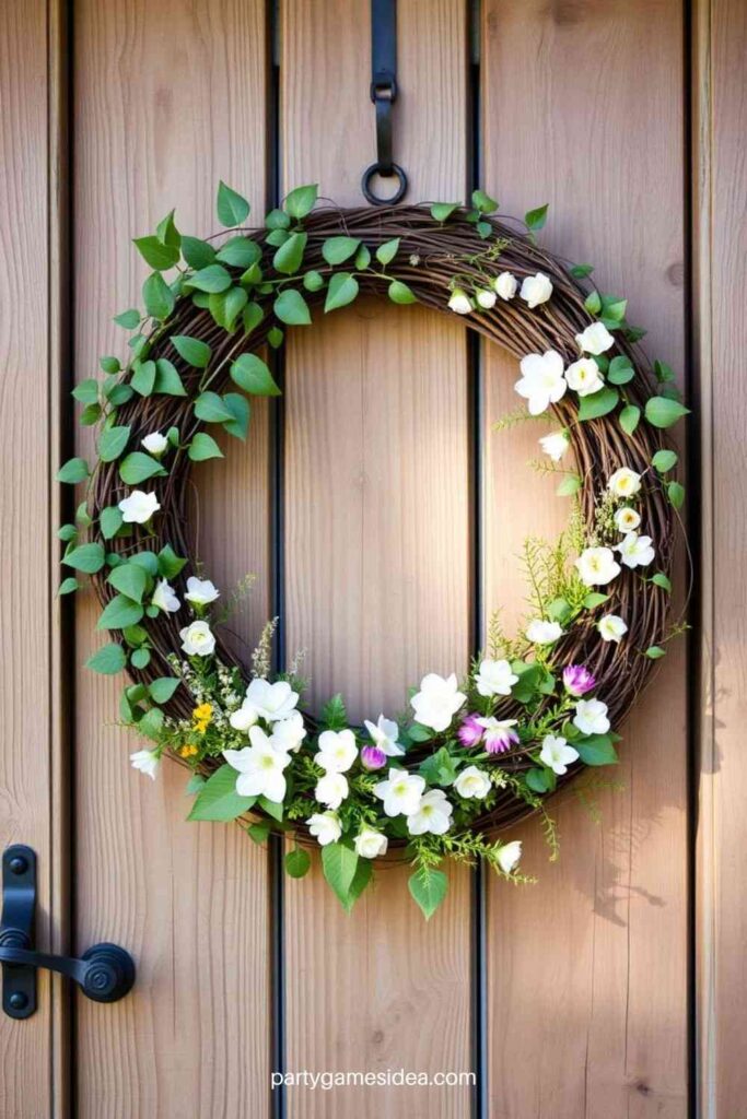 Grapevine Wreath with Greenery