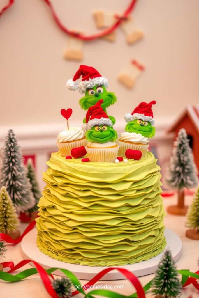 Grinch Cupcake Toppers