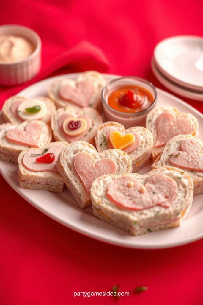 Heart-Shaped Sandwiches