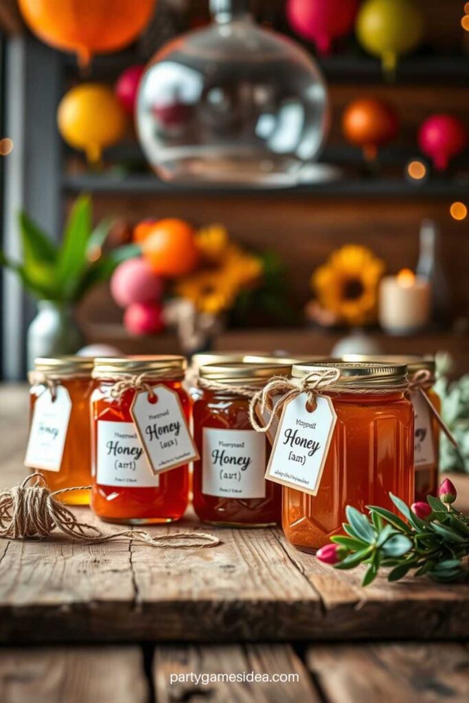 Homemade Jams or Honey Jars