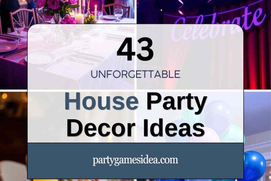 House Party Decor Ideas