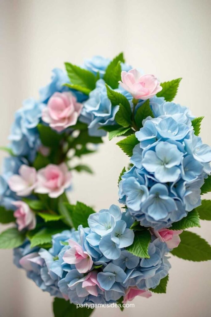 Hydrangea Spring Wreath