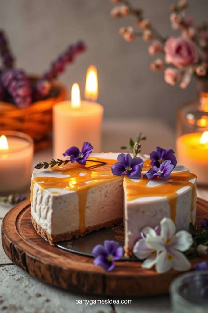 Lavender Honey Cheesecake