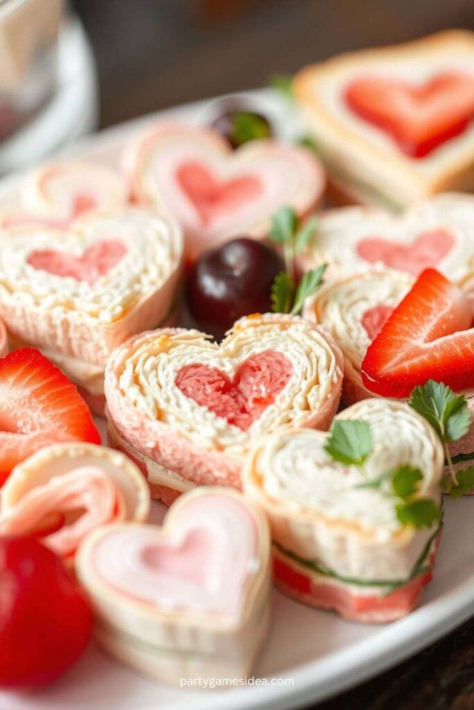 Love-Themed Sandwich Platter