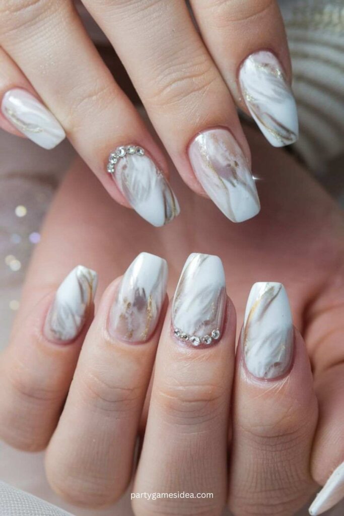 Marble Effect Nails