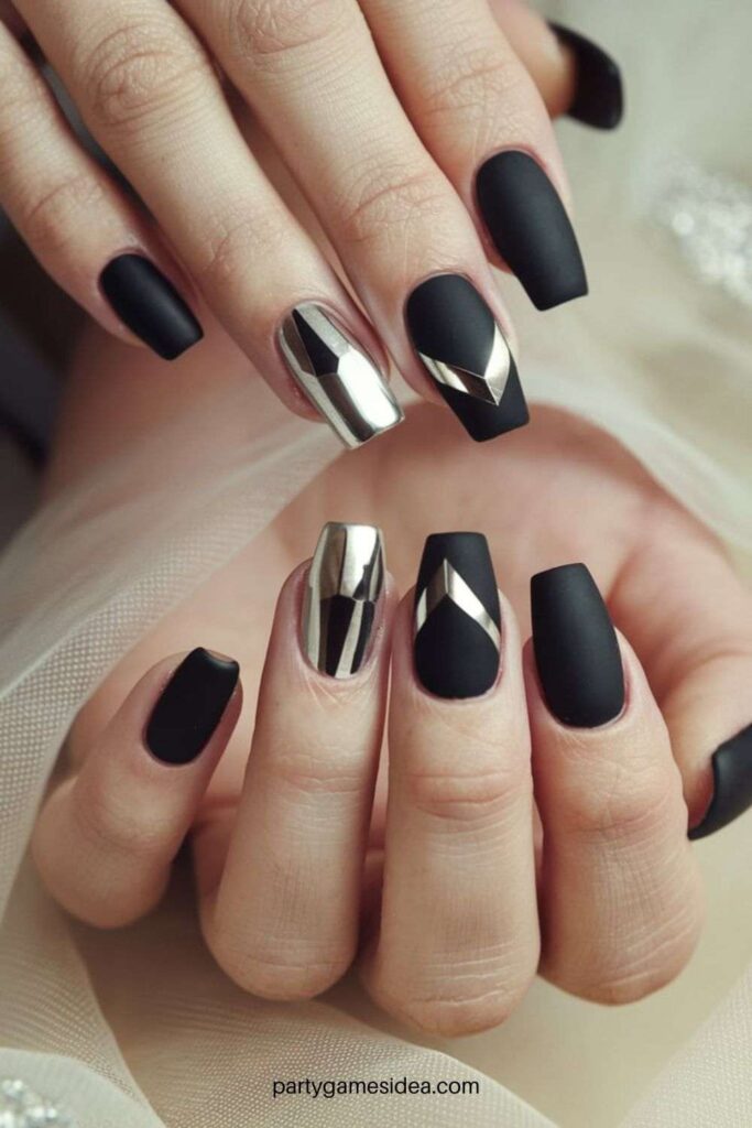 Matte Metallic Nails