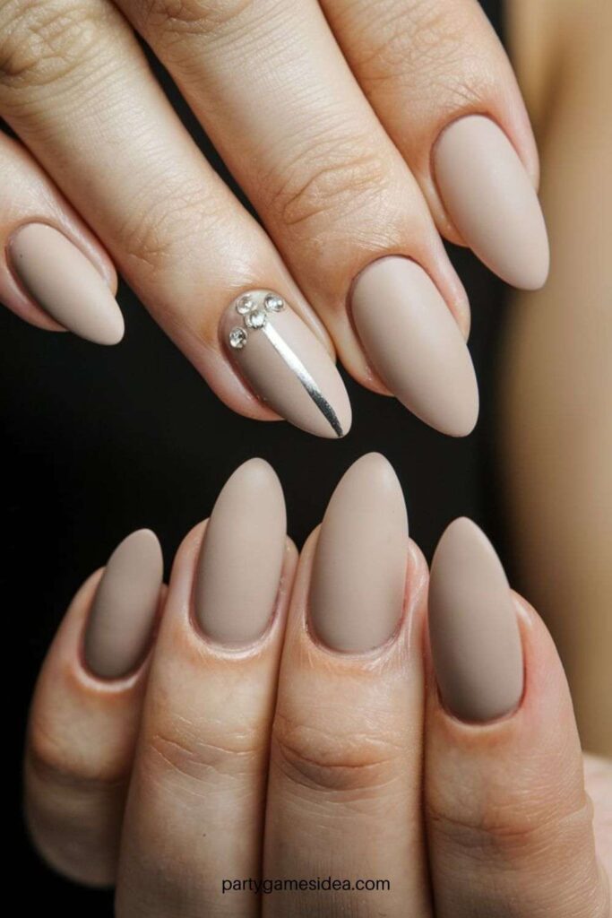 Matte Nude Nails