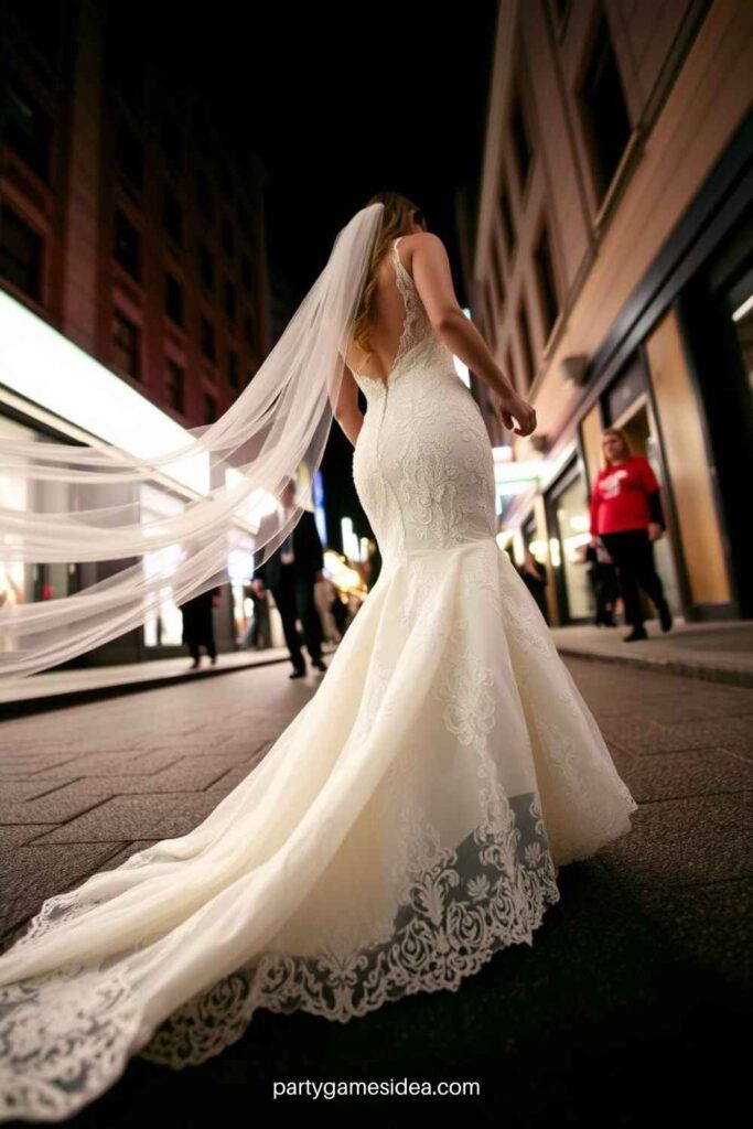 Mermaid Wedding Dress with a Train