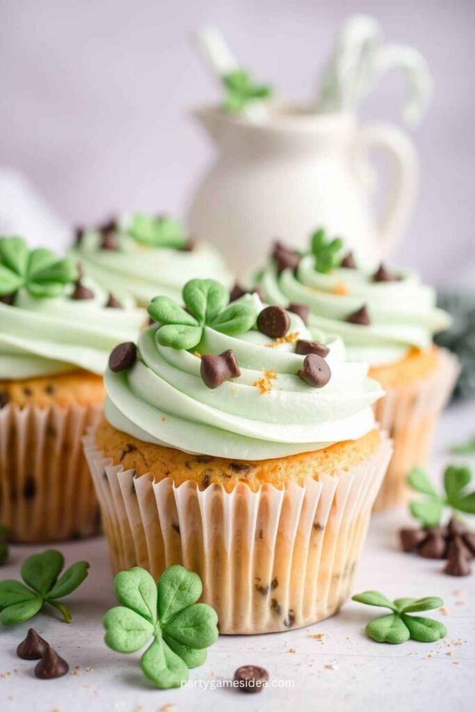 Mint Chocolate Chip Cupcakes