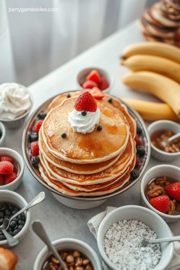 Pancakes with Toppings Bar