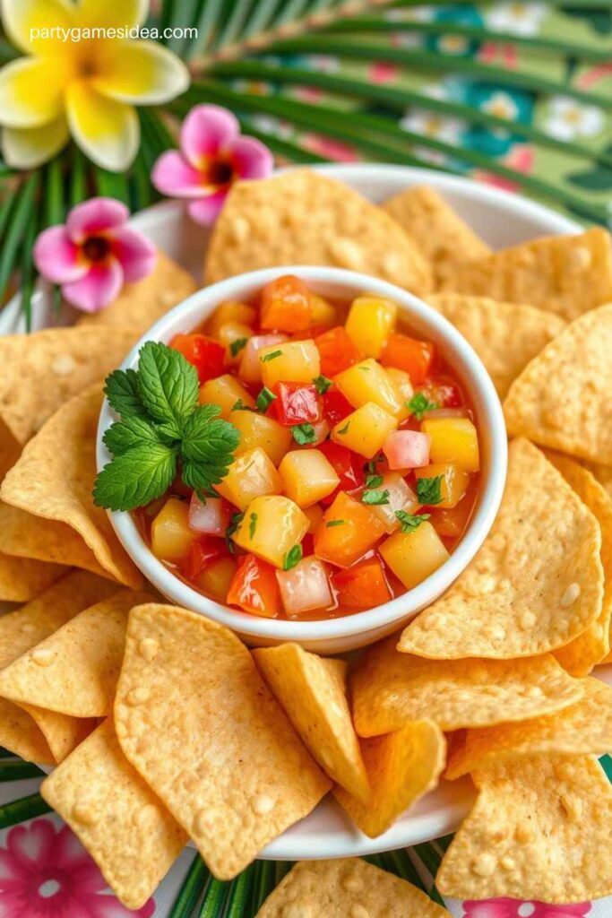 Pineapple Salsa with Tortilla Chips