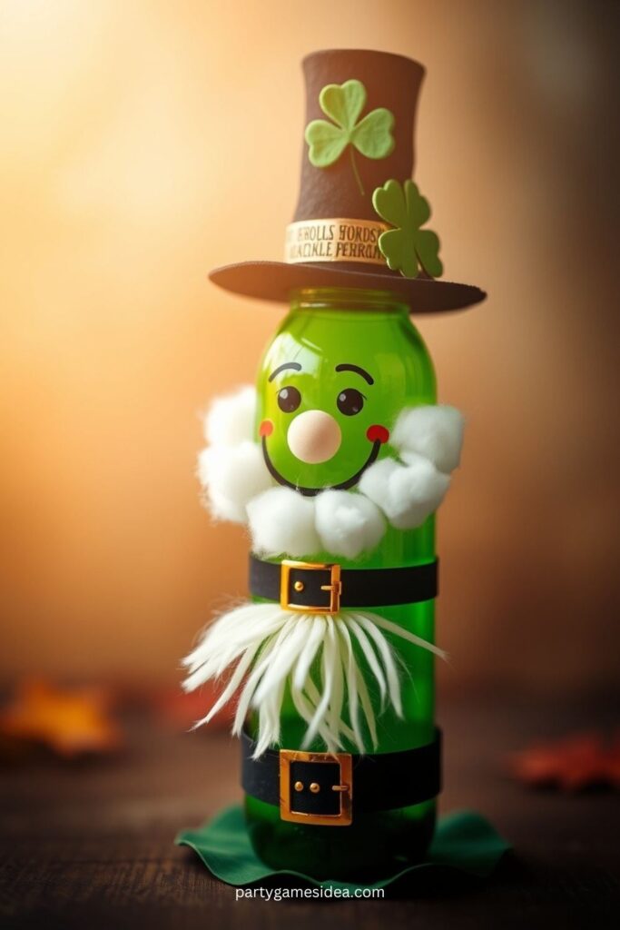 Recycled Bottle Leprechaun