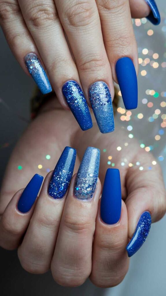 Royal Blue with Glitter