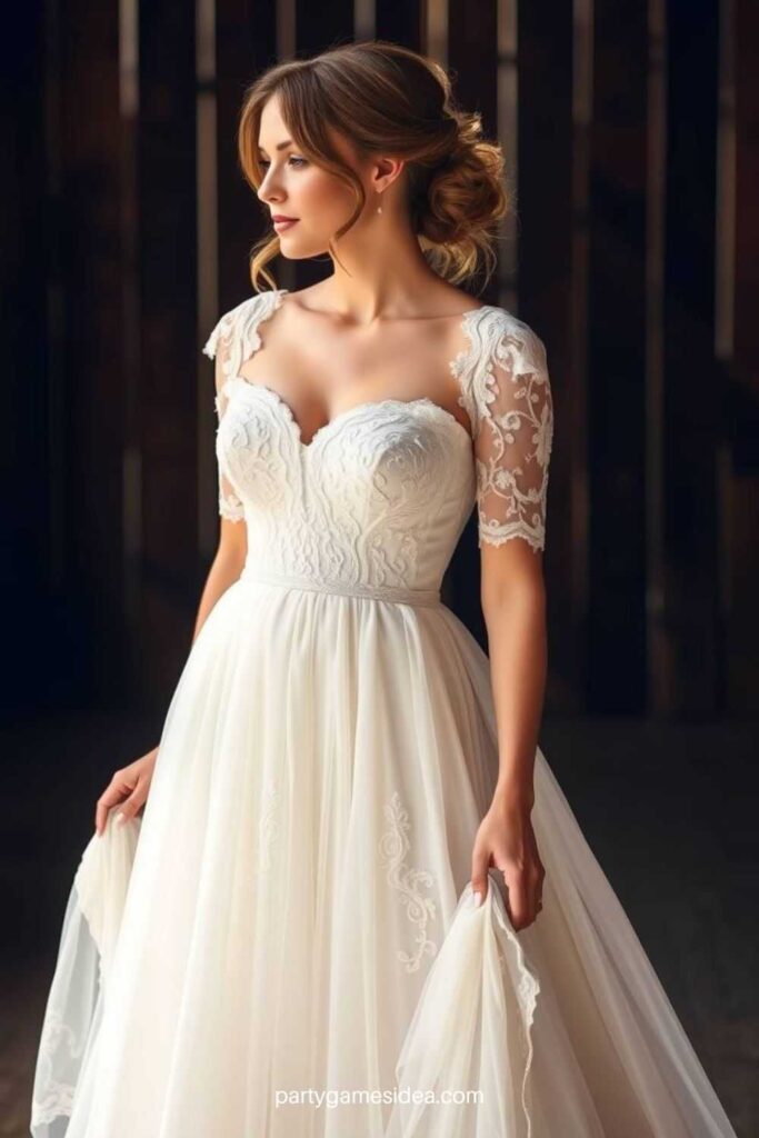 Rustic Lace Wedding Dress