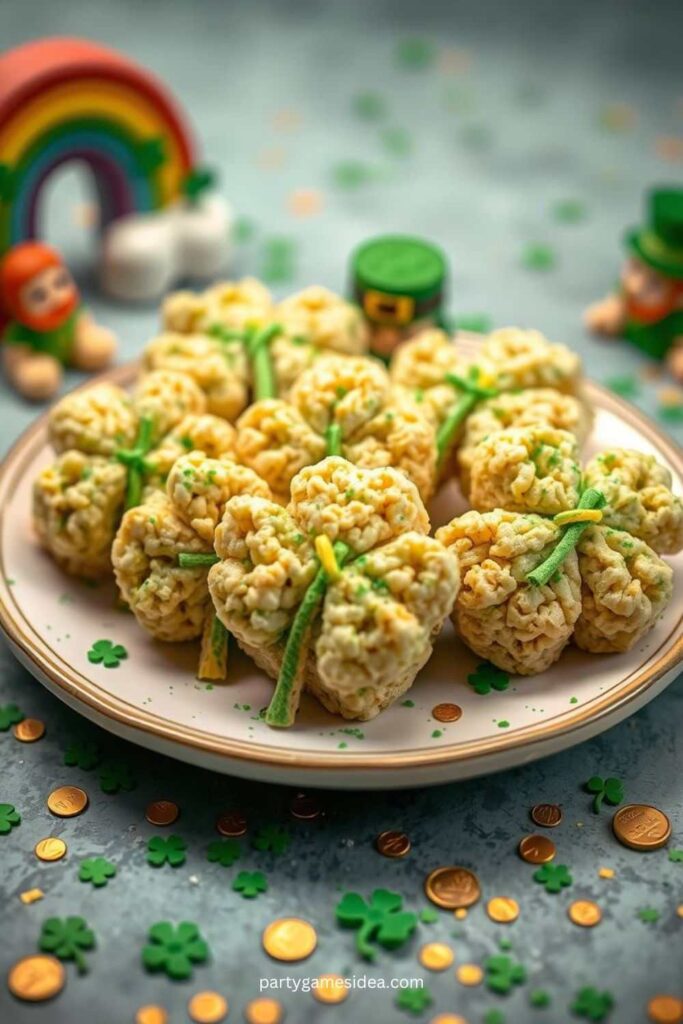 Shamrock Rice Krispies Treats