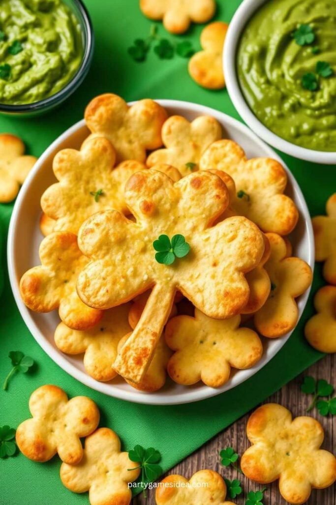 Shamrock Shaped Pita Chips