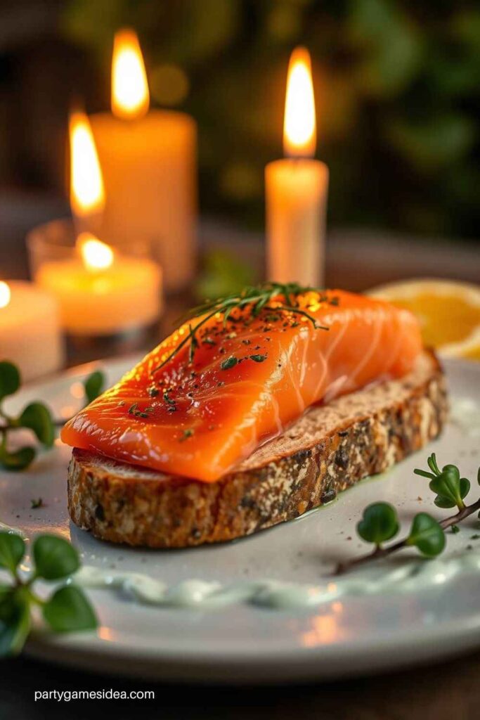 Smoked Salmon on Brown Bread