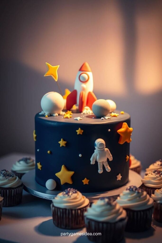 Space-Themed Cake