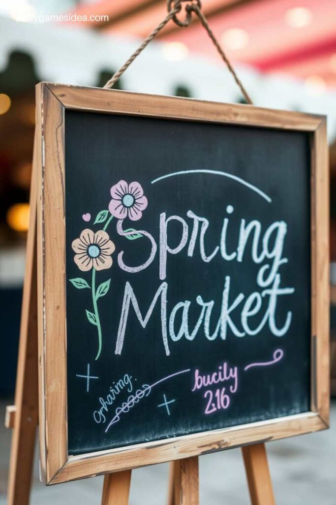 Spring Market Sign